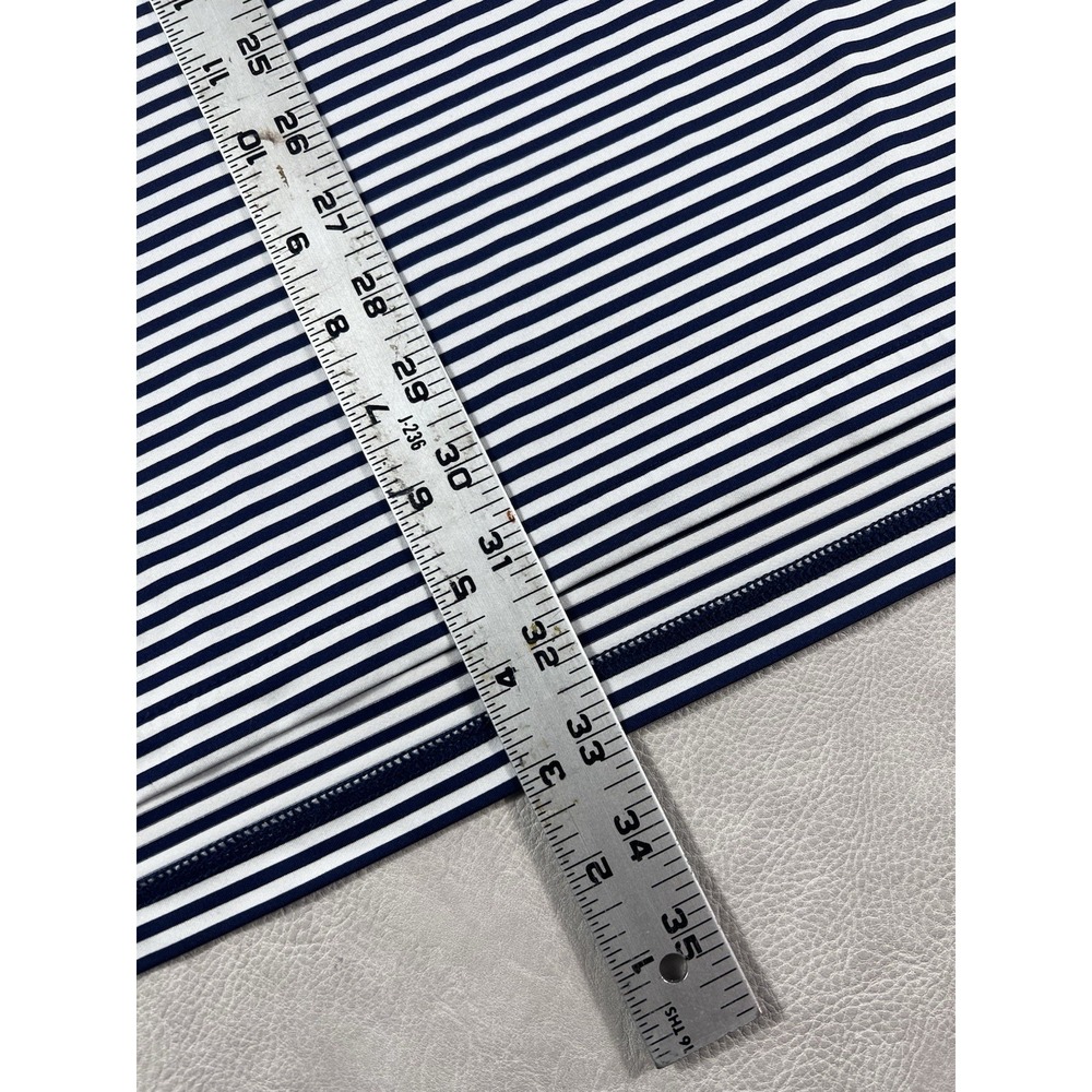 RLX Ralph Lauren Golf Polo Size XXL Navy Blue Stripe Cog Hill Dubsdread Shirt - Picture 8 of 8